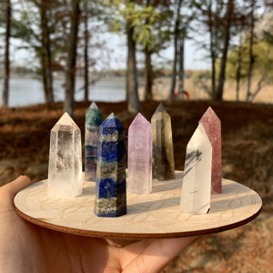 Bộ quà tặng đá thạch anh tím tự nhiên nguyên khối, tinh thể thạch anh trong suốt, đá chữa bệnh Reiki, Chakra - Product Image 1