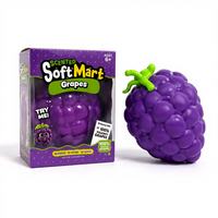 Jouet Squishy Raisin Parfumé SmushMart, Jouet Anti-Stress à Rebond Lent en Forme de Raisin à Presser pour Enfants et Adultes – Vente en Gros