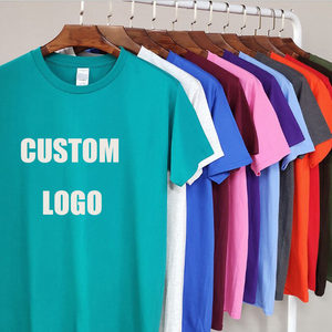 T-shirts surdimensionnés en coton 100% de haute qualité avec logo personnalisé, impression et broderie unies, col rond pour hommes - Product Image 1