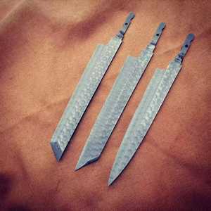 LHYDM3 Custom Kengata coltello a lama bianca fai da te Sakimaru Blank cucina lame giapponesi Fugubiki damasco acciaio - Product Image 2
