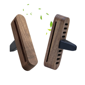 Pure Wood Walnut Wood Diffuser Long Lasting Air Freshener Home Room Boxed Cologne Fragrance Air Purifier Car <strong>Vent</strong> <strong>Clip</strong> - Product Image 1