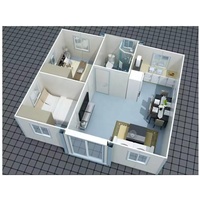 Maison conteneur de luxe extensible de 40 pieds, sur mesure, préfabriquée, moderne, pour bureau, habitation, bâtiment commercial, avec plan d'étage et couleur personnalisables