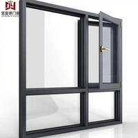 Ventana de Apertura Interior de Aluminio de Diseño Europeo, Serie Silenciosa |   Ventana de Doble Acristalamiento con Reducción de Ruido para Dormitorio