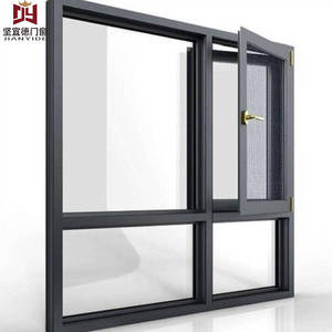 Fenêtre à ouverture intérieure en aluminium de la série silencieuse Jianyide |   Fenêtre à double <span class=keywords><strong>vitrage</strong></span> insonorisée pour chambre à coucher - Product Image 2