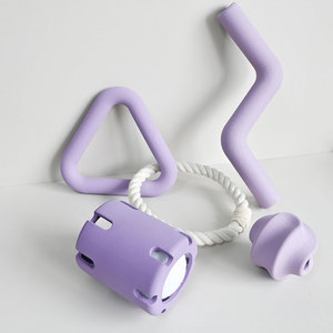 天然ゴム製 犬用噛むおもちゃ 綱引きロープ付きインタラクティブトイ ペットの遊びに - Product Image 6