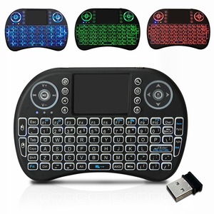 Mini Teclado y Ratón, Mini Teclado Eléctrico de Litio Seco, Versión con Retroiluminación Tricolor, Regalo de Navidad - Product Image 3