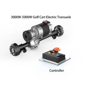 3000 W-5000 W Gleichstrommotor Permanenter Magnet Synchrone Trommelbremse Elektrische Hinterachse mit bürstenlosem Controller für EZGO Golfwagen