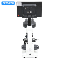 OPTO-EDU A33.5110 9 Inch LCD Digital Biological Microscope with Aluminum Case 40X-1000X Trinocular School Lab