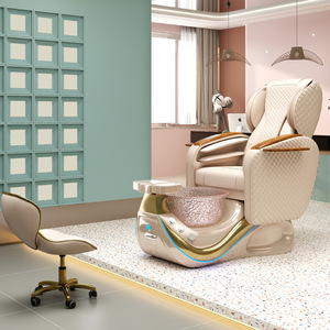 Nuevo Sillón de Pedicura de Lujo Moderno para Salón de Uñas con Función de Masaje, Diseño sin Tuberías, No Requiere Fontanería, Incluye Tazón para Pedicura - Product Image 3