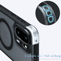 Pour téléphone Oneplus ACE6 6T 15R, design magnétique professionnel, TPU mat pour coque de téléphone portable antichoc