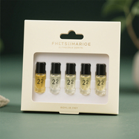 Les étiquettes personnalisées 2ml-15ml flacons de parfum en verre vides forme plate avec boîte 3ml 5ml 10ml échantillons flacons pulvérisateurs