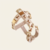 Harnais pour chien en néoprène de luxe, robuste, réglable, design personnalisé pour teckel avec broderie