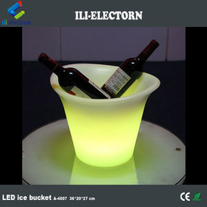 Renk değiştiren plastik çiçek bağlantı noktası bar için uzaktan kumanda ile buz kovası led - Product Image 6