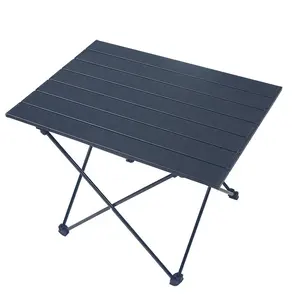 Mesa plegable portátil de aluminio para senderismo, plegable, para acampar