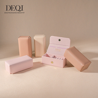 Boîte de rangement à bijoux portable DEQI, organisateur de bijoux personnalisable, mini boîte de rangement à bijoux rectangulaire, boîte à bijoux de voyage