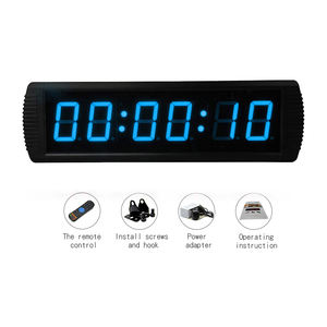 Pantalla azul de alta calidad LED Countup 3 pulgadas cronómetro temporizador para escuela estudiante deportes carrera reloj Oficina Reunión cuenta regresiva reloj - Product Image 3