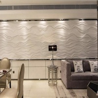 Panneaux muraux décoratifs en bois sculpté, revêtement texturé, panneaux en MDF rainurés 3D pour murs