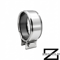 Collier de serrage double en acier inoxydable 304 pour échappement, joint de raccordement poli miroir, haute température, pour convertisseur catalytique, étanchéité au gaz