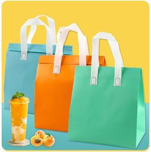 Bolsa Térmica Aislante Portátil Desechable de Tela No Tejida con Logotipo Personalizado, Cierre de Cinta y Lámina de Aluminio para Alimentos, Enfriador de <span class=keywords><strong>Pizza</strong></span> para Almuerzo - Product Image 1