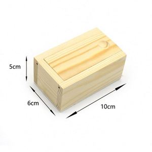 Wholesale Wooden Box Mini Pine Wood Rectangle <b>Drawer</b> Gift Jewelry Storage Box for Travel - Product Image 2
