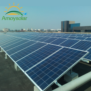 Support de panneau solaire à poteau unique <span class=keywords><strong>pour</strong></span> système de montage de panneaux photovoltaïques sur toit plat, avec pince centrale solaire <span class=keywords><strong>pour</strong></span> panneaux à film mince - Product Image 2