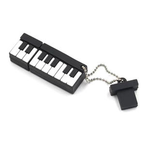 カスタムロゴ8GB & 32GBピアノ形USB 2.0フラッシュドライブメモリースティックキーチェーンストラップ付きシリコン製品 - Product Image 5