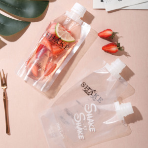 100pcs rõ ràng nhựa Stand-Up lỏng Spout <span class=keywords><strong>Pouch</strong></span> túi 100ml 200ml 500ml nước giải khát container tính năng an ninh cho nước trái cây lưu trữ - Product Image 3