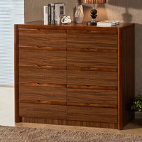 Tiroirs de commode de Style moderne de luxe de conception unique chinoise commode pré-assemblée en bois massif haute étroite pour les vêtements