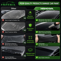 Film de protection de carrosserie en TPU satiné argenté liquide, effet changeant de couleur, auto-réparant, anti-rayures, anti-sable, 6.5mil 7.5mil 8.5mil