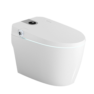 Fournisseur chinois de sanitaires : <span class=keywords><strong>WC</strong></span> intelligent en céramique à cuvette allongée, avec bidet intégré et nettoyage facile - Product Image 1