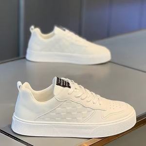 Nouvelles chaussures de sport respirantes pour hommes, à bout rond, blanches, noires et multicolores, pour l'extérieur, décontractées, à plateforme. - Product Image 2