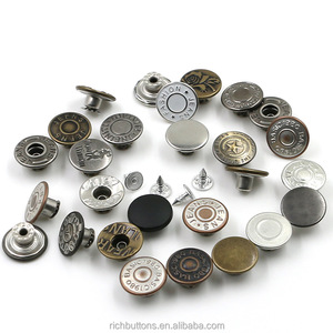 China Customized <strong>Snap</strong> <strong>Button</strong> Manufacture Vintage Metal Jeans <strong>Buttons</strong> and Rivets with logo <strong>Button</strong> for Clothes - Product Image 6