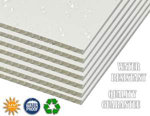 工場直販 プラスチックボード 4x8 ホワイト 大型ポスター＆看板 切断サービス付き - Product Image 3