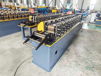 Machine de formage de rouleaux profilés Omega industriels Machine de formage à froid de tuiles de toit en treillis à canal en U