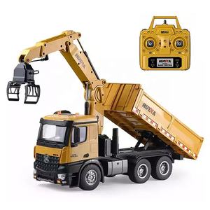 <span class=keywords><strong>Huina</strong></span>-Camión de volteo de aleación Rc <span class=keywords><strong>1575</strong></span> 1/14th 26CH, 2,4G, 2 en 1, con agarre de madera de Metal, camión de ingeniería, modelo de vehículo - Product Image 1