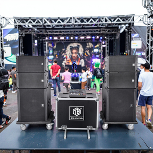 TB TR-10 Outdoor Fullrange Metall-Audioanlage Holz-<span class=keywords><strong>Line</strong></span>-<span class=keywords><strong>Array</strong></span>-Lautsprecher 2-Wege 4/8 Ohm 600W Soundsystem - Product Image 4