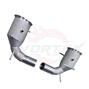 ท่อหน้าสแตนเลส Vortex พร้อมแผ่นกันความร้อนสำหรับ Porsche 911 992 Turbo S 3.8T พร้อมชุดอุปกรณ์ฮาร์ดแวร์ท่อป้องกันความร้อน - Product Image 5