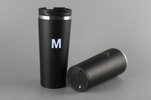 品牌促销产品水瓶带LED发光不倒翁不锈钢塑料双壁闪光瓶现货 - Product Image 5