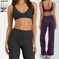 AWX8002 Sujetador deportivo de spandex suave y cómodo para mujer, en stock, con soporte, ideal para fitness, pilates y yoga.