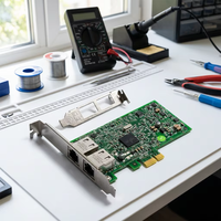 Adaptateur de serveur Broadcom BCM5720-2P à double port 1 Gbit/s, carte réseau Ethernet Gigabit PCIE, contrôleur d'interface RJ45