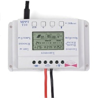 Контроллер заряда солнечной батареи 10 А MPPT T10A 12 В 24 В для уличного освещения