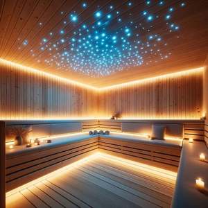 Luces LED de Fibra Óptica RGB Luminosas con Efecto Estrellado para Techo, Clasificación IP65, 45W, 30000 Horas, Regulables, para Saunas Infrarrojas - Product Image 3