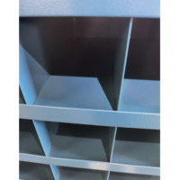 Boîte de rangement à 72 compartiments, type pigeonhole, 12" x 33-3/4" x 42", bleue