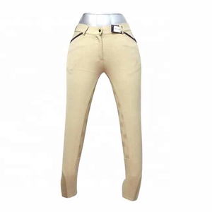 Logotipo personalizable Pantalones de equitación Material de cuero transpirable Productos para caballos - Product Image 1