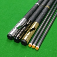 YFEN Queue de billard de haute qualité en fibre de carbone, joint central fendu 1/2, avec joint en alliage d'aluminium, 11,5 mm, 12,5 mm, 147 cm