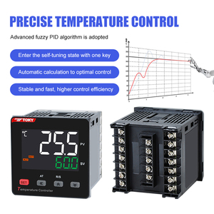 Termostato de salida de relé de buena calidad Controlador de temperatura de pantalla digital PID con RS485 - Product Image 3