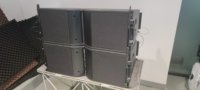 Popular Classic Double 12-Inch Line Array Sound 18-Inch Subwoofer Combinación 8ohm/4ohm Metal para el Sur de Asia Sudeste de Asia