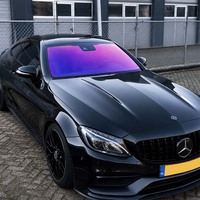 Film de fenêtre en céramique nano optique avec garantie de 15 ans, 70% VLT, résistant à la décoloration, film de fenêtre solaire de couleur violette