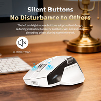 Souris sans fil à défilement ultra-rapide 8000 DPI, ergonomique, rechargeable, écran BT, souris ergonomique PAW3220 pour le bureau