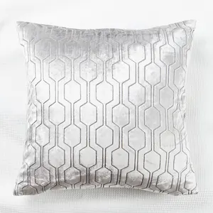 豪华欧式绒垫盖中国工厂批发几何抛枕套用于沙发/